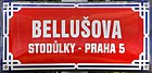 Čeština: Bellušova ulice ve Stodůlkách v Praze 13 English: Bellušova street, Prague.