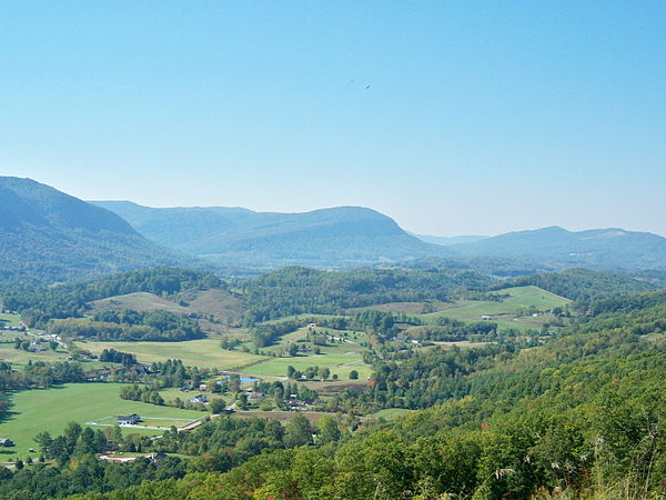 Powell Valley, as viewed from Benge's Gap