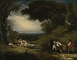 ベンジャミン・ウエスト 「ウィンザー公園の木こり」(1795)