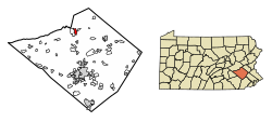 Berks County Pennsylvania Incorporated and Unincorporated areas Hamburg Highlighted.svg