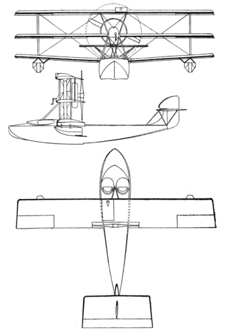 Besson H-3 3-view drawing from Les Ailes November 24,1921 Besson H-3 3-view Les Ailes November 24,1921.png