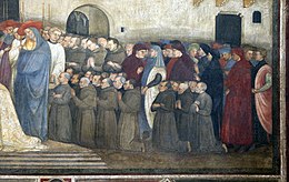 Bicci di lorenzo, Papa Martino V consacra la chiesa di Sant'Egidio a Firenze, 1424 ca., 03.jpg