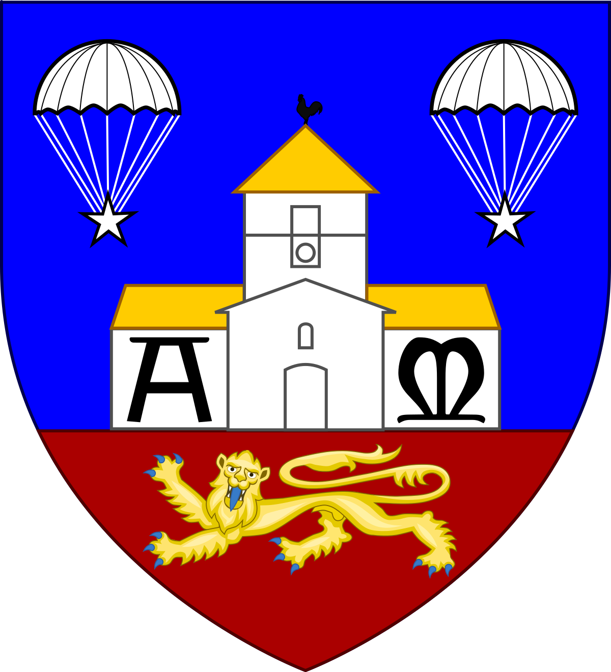 File Blason Sainte Mere Eglise 50 Svg Wikimedia Commons