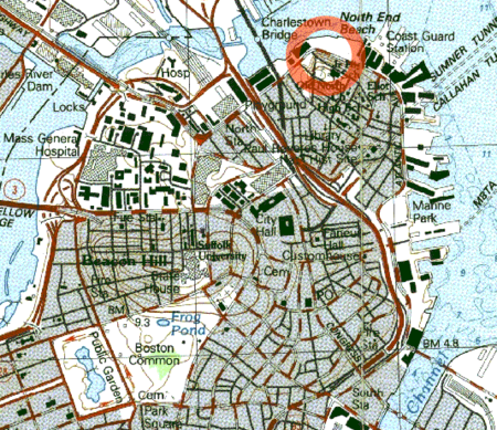 Boston molasses area map