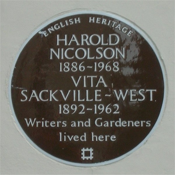 Commemorative plaque in Ebury Street, London