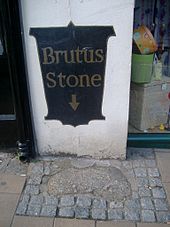 The Brutus Stone in Fore Street