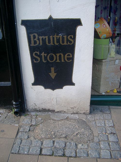 The Brutus Stone in Totnes