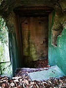Treppen- abgang in die Gasschleuse des Bunkers 305