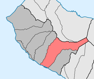 Localização no município de Calheta (Madeira)