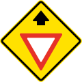 PO-12 Give way sign ahead