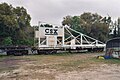 CSX Railroad Car carrier loading ramp dropped off near Dade City ACL station