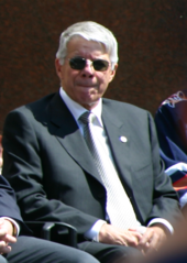 Cal Nichols spearheaded the Edmonton Investors Group's purchase of the Oilers franchise in 1998. Cal Nichols in 2006.png