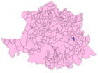 Расположение муниципалитета Кампильо-де-Делейтоса на карте провинции