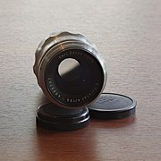 Photographic lens Carl Zeiss Jena Triotar T 4/135 front view