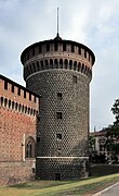 Castello Sforzesco (Milan) - Torrione del Carmine