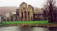 Ruins of Valle Crucis Abbey, ancient religious center of Yale Cefn glyn.jpg