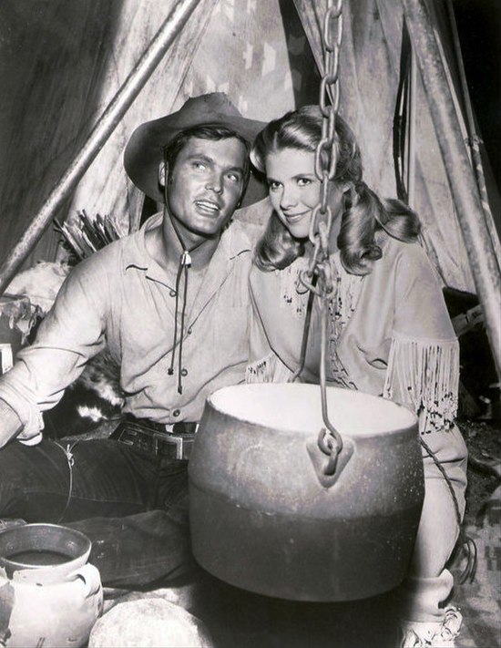 Ty Hardin and Nina Shipman in Bronco (1962)