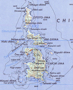 Map of the Chichijima-rettō island chain