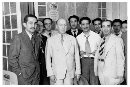 Chilean Socialist Party figures, 1940 (Marmaduke Grove in center)