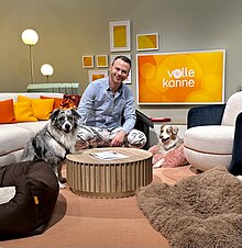 Christian Ehrlich im Studio von „Volle Kanne“ (ZDF)