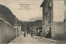 Nádraží v Cividate Camuno 1910