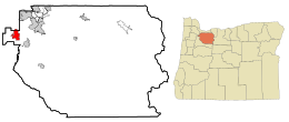 Wilsonville – mapa