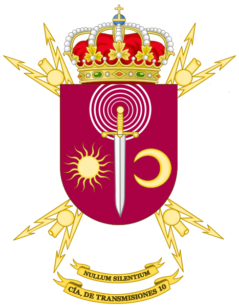 File:Coat of Arms of the 10th Signals Company.svg