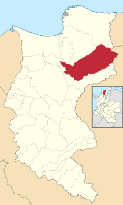 阿拉卡塔卡在馬格達萊納省的位置