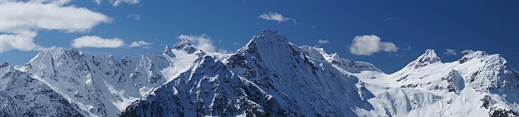 Colonial Peak (centered) seen from Ruby Mountain