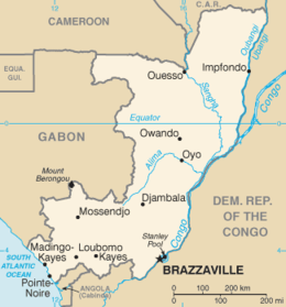 República del Congo - Mapa