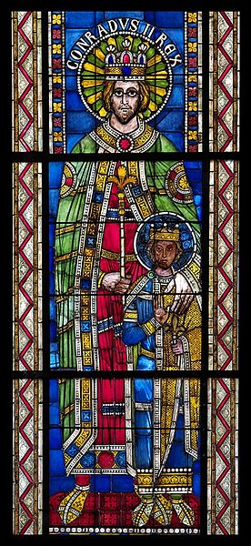 File:Conrad II et prince impérial, vitrail roman, Cathédrale de Strasbourg.jpg