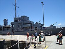 Bauru as a museum ship in Rio de Janeiro. Contratorpedeiro.jpg