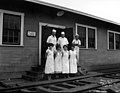 Cooks and waitresses, Manary Logging Company, Toledo, ca 1925 (KINSEY 2416).jpg