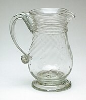 Cream jug made at either Wistarberg or at Glassboro in a plant led by former Wistar workers, Los Angeles County Museum of Art Cream Jug LACMA 56.35.133.jpg