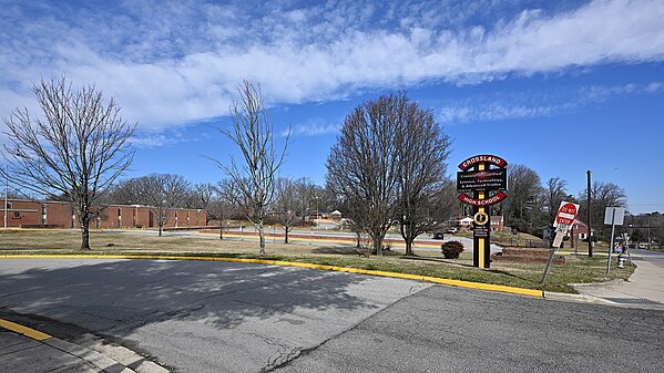 Crossland High sign, Temple Hills, MD