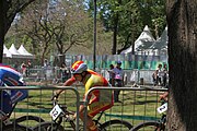 Deutsch: Radsport bei den Olympischen Jugendspielen 2018 Tag 10, 16. Oktober 2018 - Combined Criterium – XCC Qualifikation männlich English: Cycling at the 2018 Summer Youth Olympics – Men's Combined Criterium – XCC Qualification on 16 October 2018.