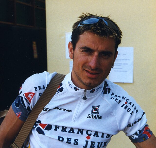 Cyril Saugrain in FDJ jersey in 1999