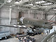 A C-47 on display in the museum atrium