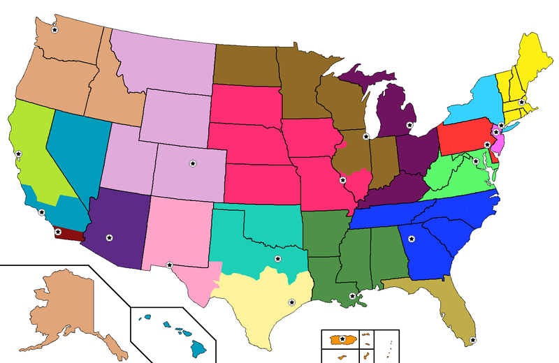 File:DEA Field Division Offices map 2014.png