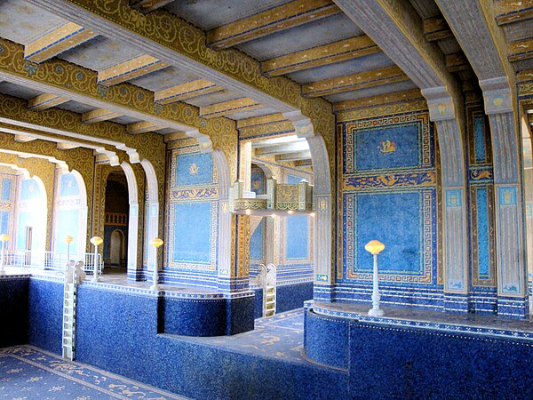 Indoor Roman pool on Hearst Castle grounds (empty)