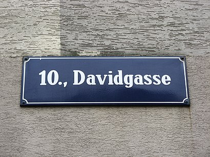 So kommt man zu der Davidgasse mit den Öffentlichen - Mehr zum Ort Hier