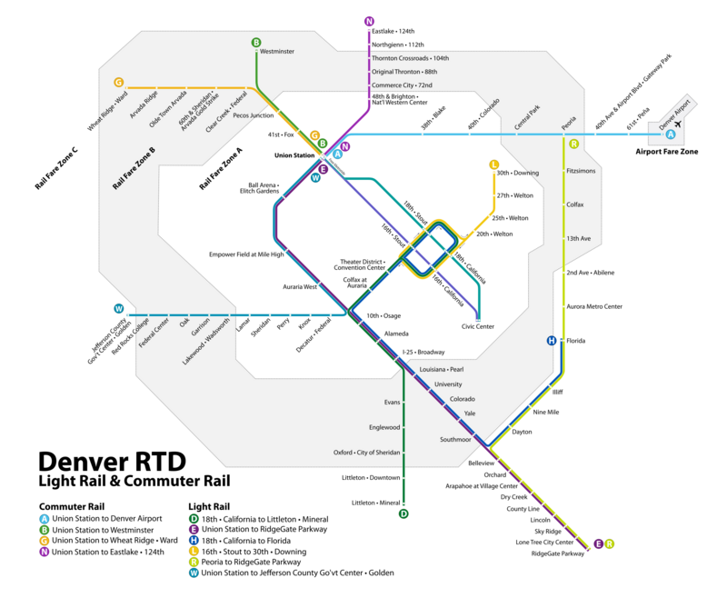 Rtd Park And Ride Map Rtd Bus & Rail - Wikiwand