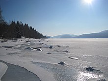 Der zugefrorene Schluchsee