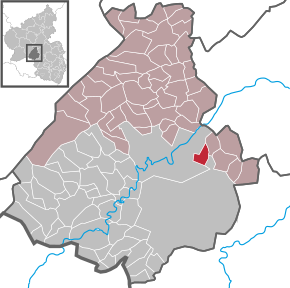 Poziția Dickesbach pe harta districtului Birkenfeld