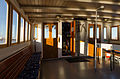 The inside of an older ferry