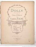 Vignette pour Dolly (Fauré)