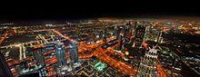 Skyscraper in Dubai Dubai night birds eye view.jpg