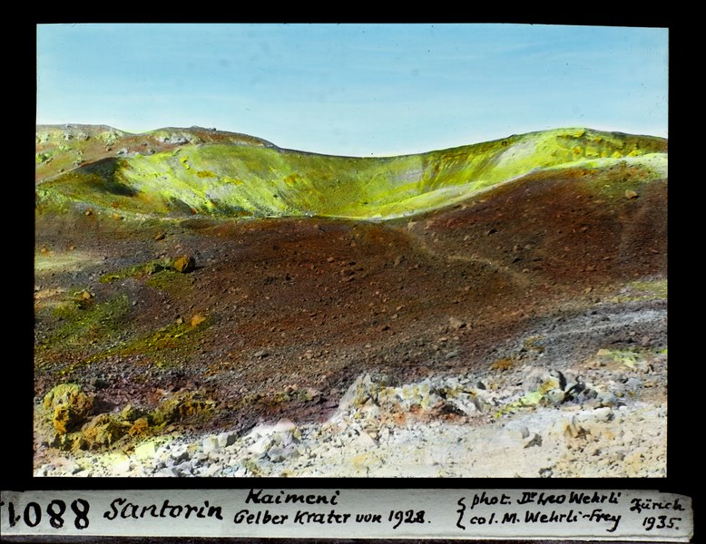 File:ETH-BIB-Santorin, Kaimeni, gelber Krater von 1928-Dia 247-08801.tif