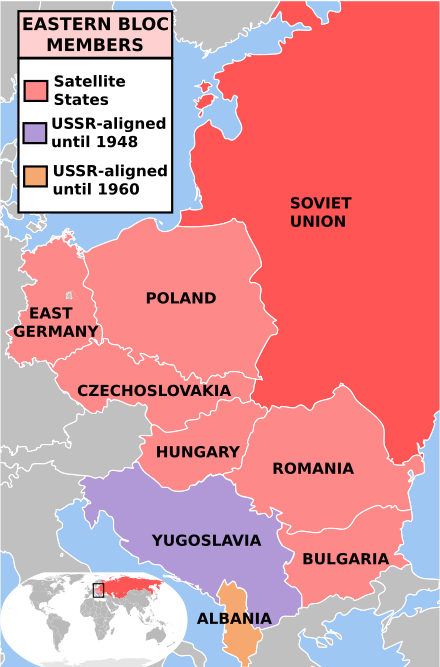 The Eastern Bloc until 1989