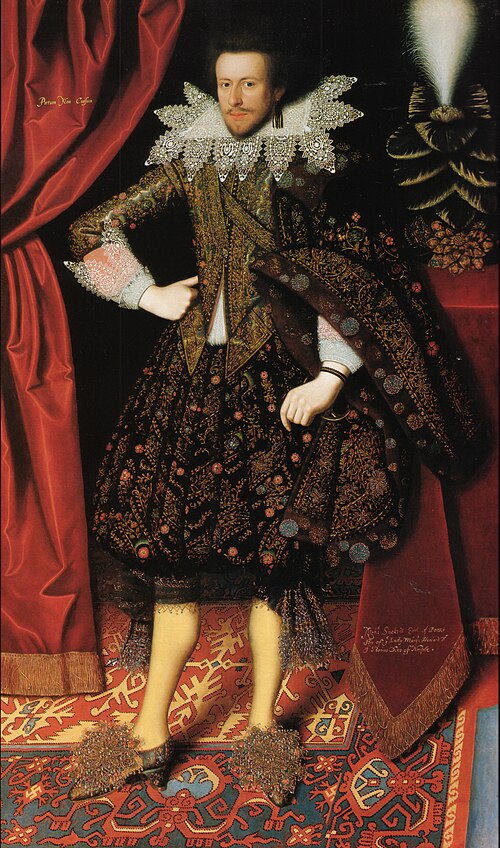 Edward Sackville, later 4th Earl of Dorset, c. 1614, by William Larkin.